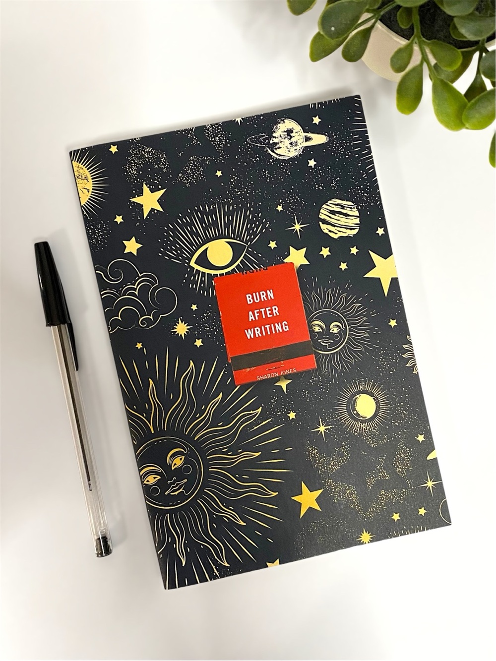 Burn After Writing (Celestial) Journal by Sharon Jones NWT